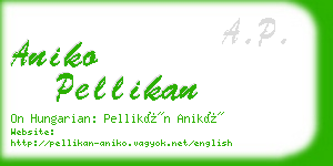 aniko pellikan business card